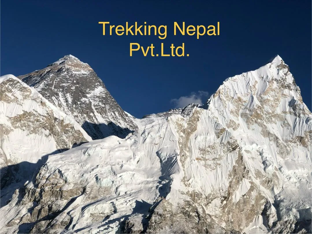 Trek du Camp de Base de l’Everest